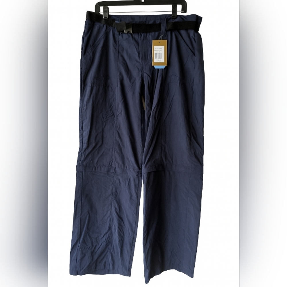 American Outback Navy Hiking Pants SPF 30+‎ Zip Off Convertible XL